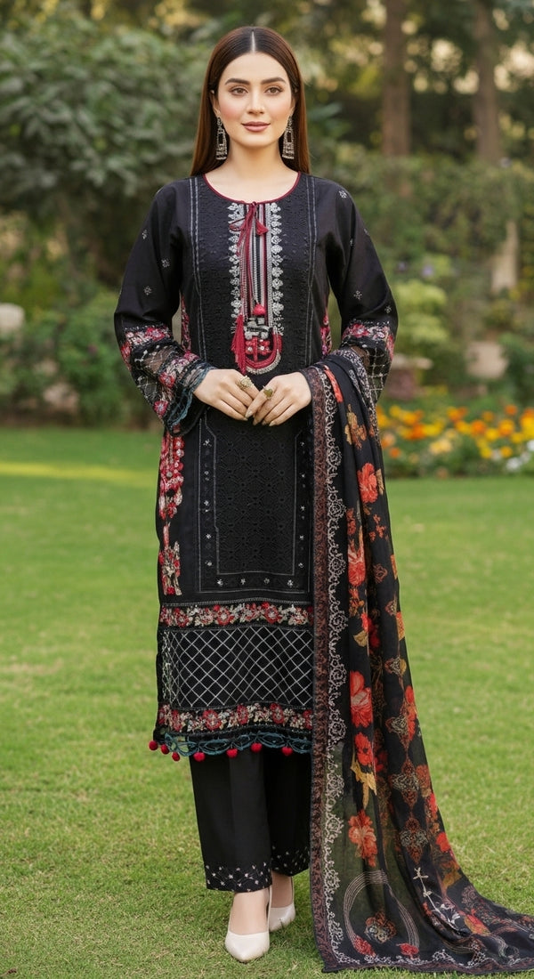 Black Floral Luxury Suit